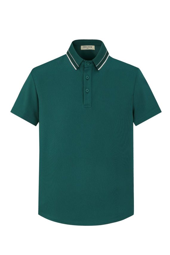 Effen poloshirt met korte mouwen