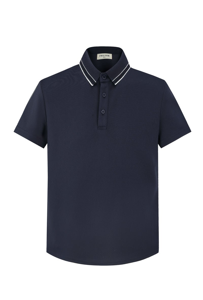 Effen poloshirt met korte mouwen - Afbeelding 2