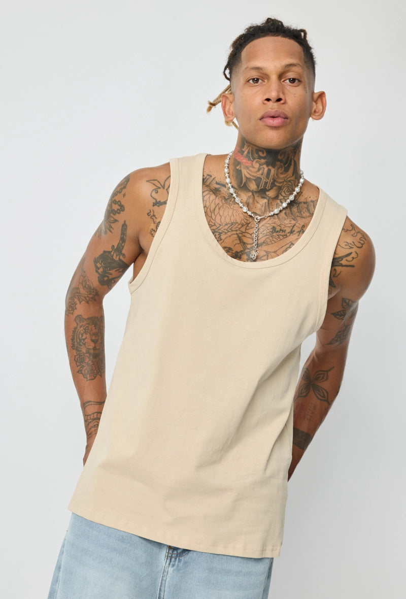 Effen mouwloos t-shirt - Afbeelding 3