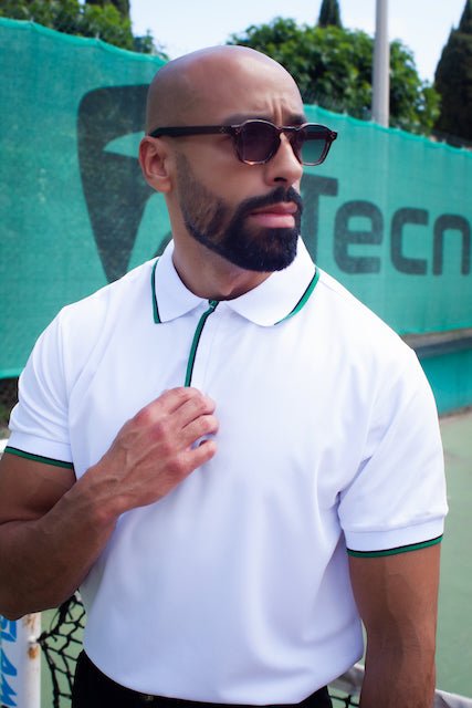 Effen poloshirt met korte mouwen