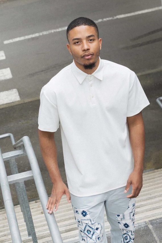 Effen poloshirt met korte mouwen