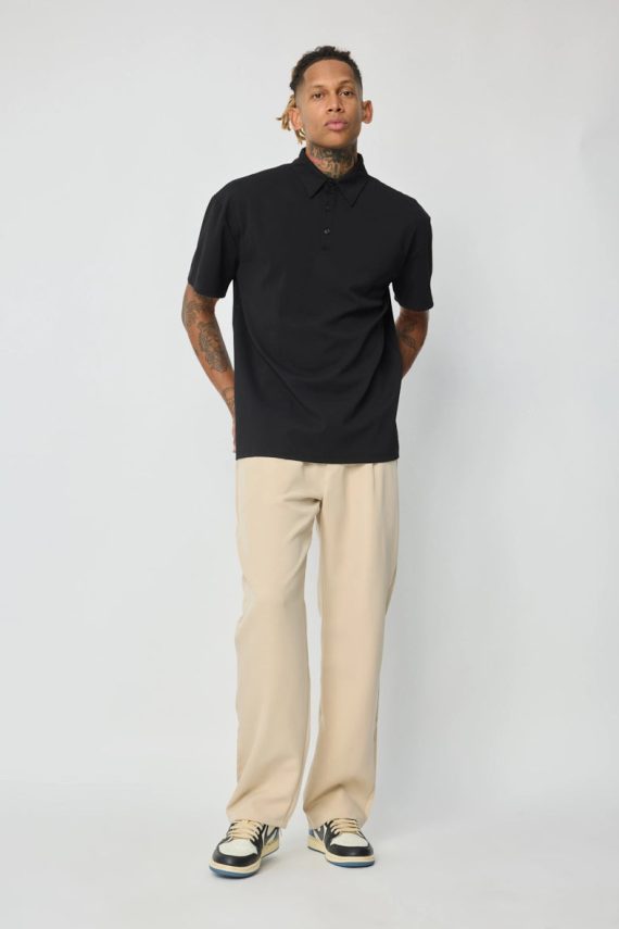 Effen poloshirt met korte mouwen