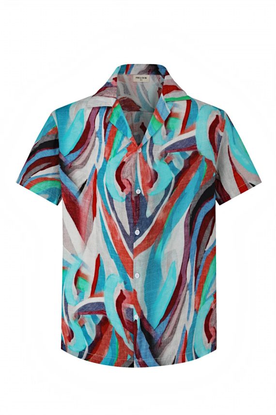 Shirt met abstracte patronen