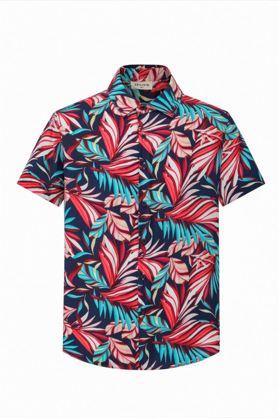 Shirt met korte mouwen en bloemenpatronen