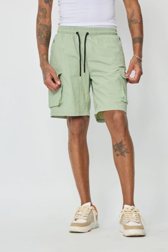 Effen short met elastische taille