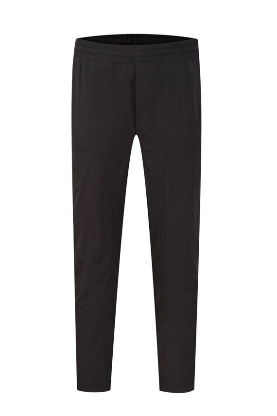 Plain trousers with elastic waist