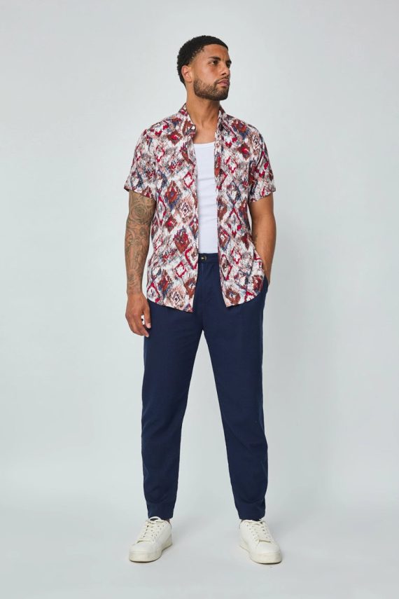 Zomershirt met abstracte print
