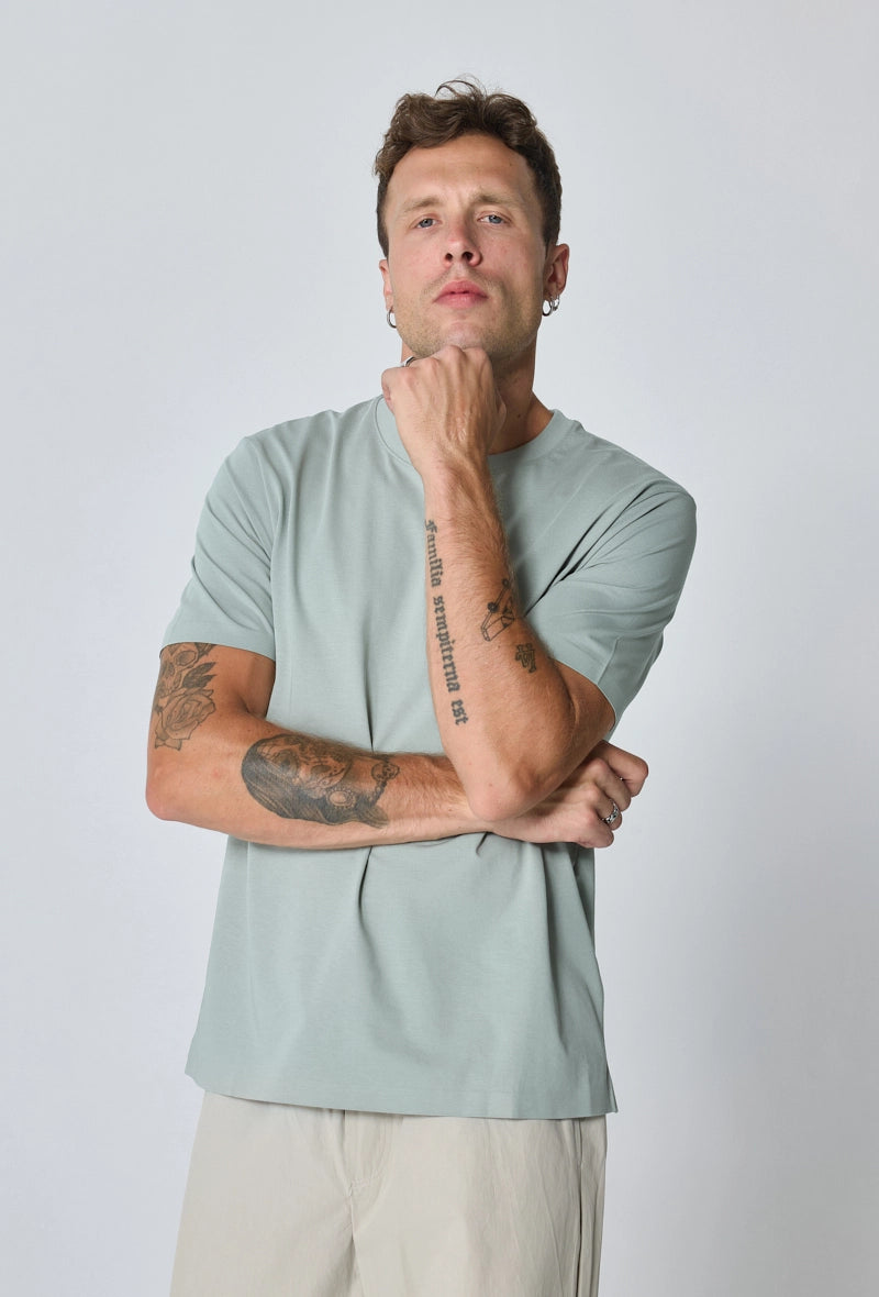 T-shirt uni oversize - Afbeelding 3