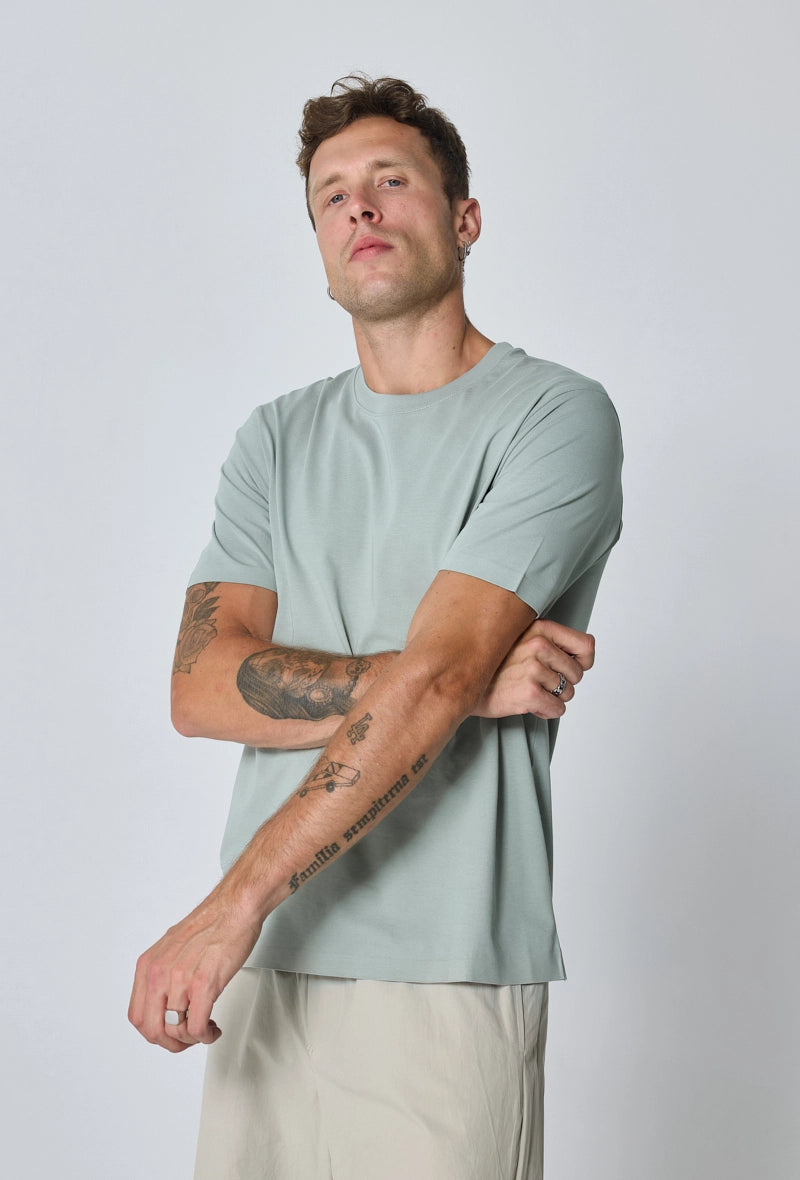 T-shirt uni oversize - Afbeelding 2