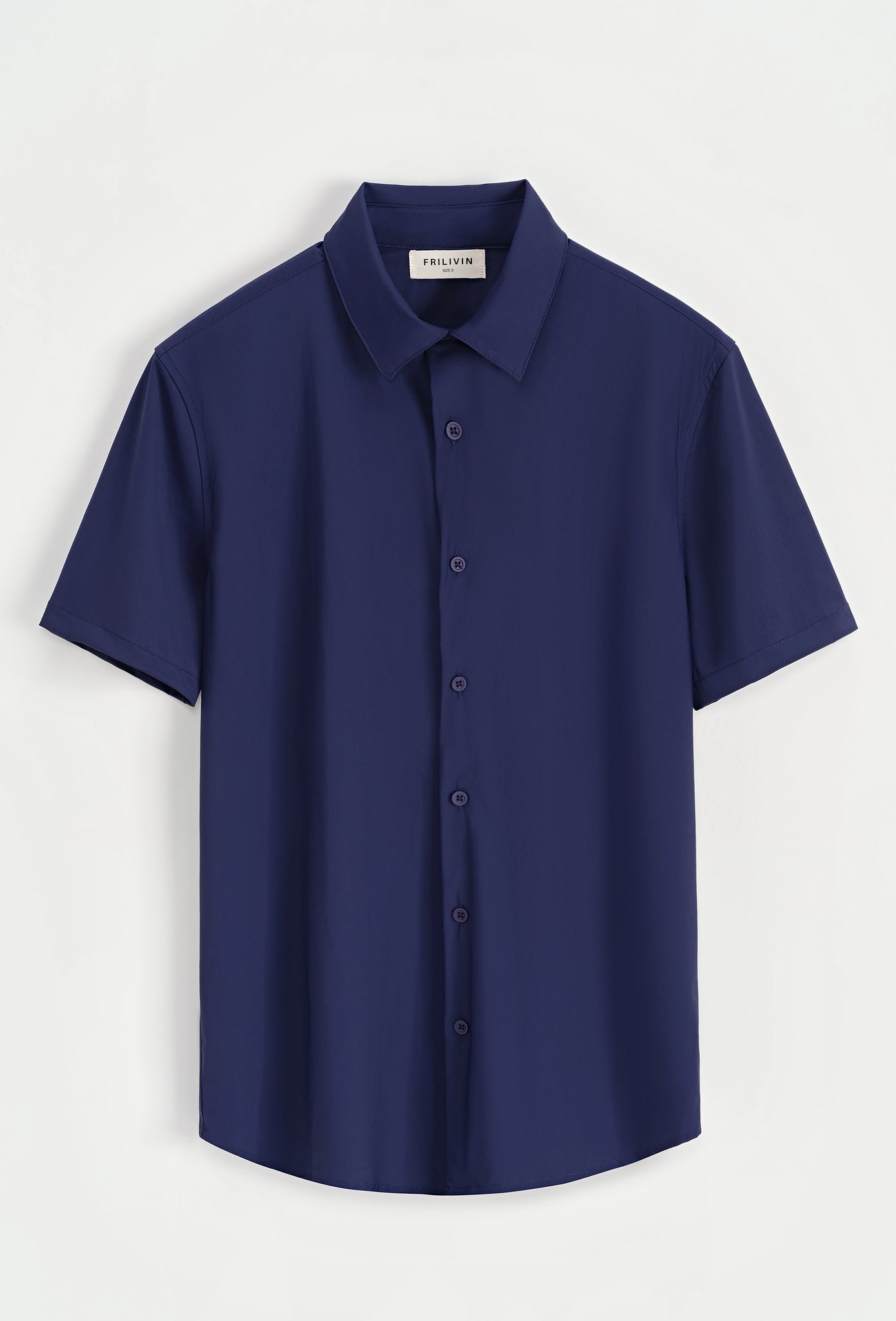 Effen poloshirt met korte mouwen en open kraag