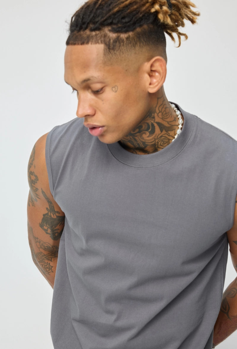 T-shirt débardeur uni pour homme - Afbeelding 15