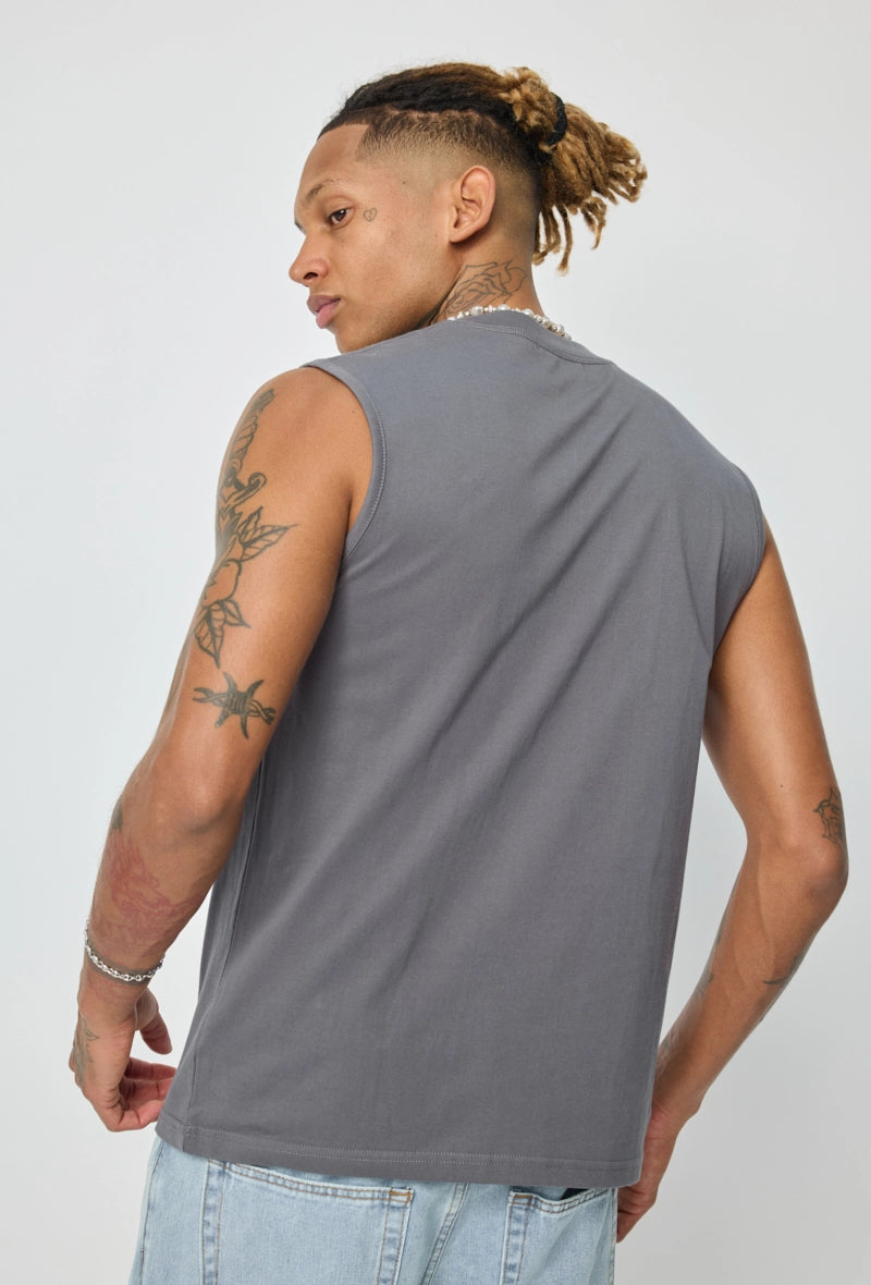 T-shirt débardeur uni pour homme - Afbeelding 11