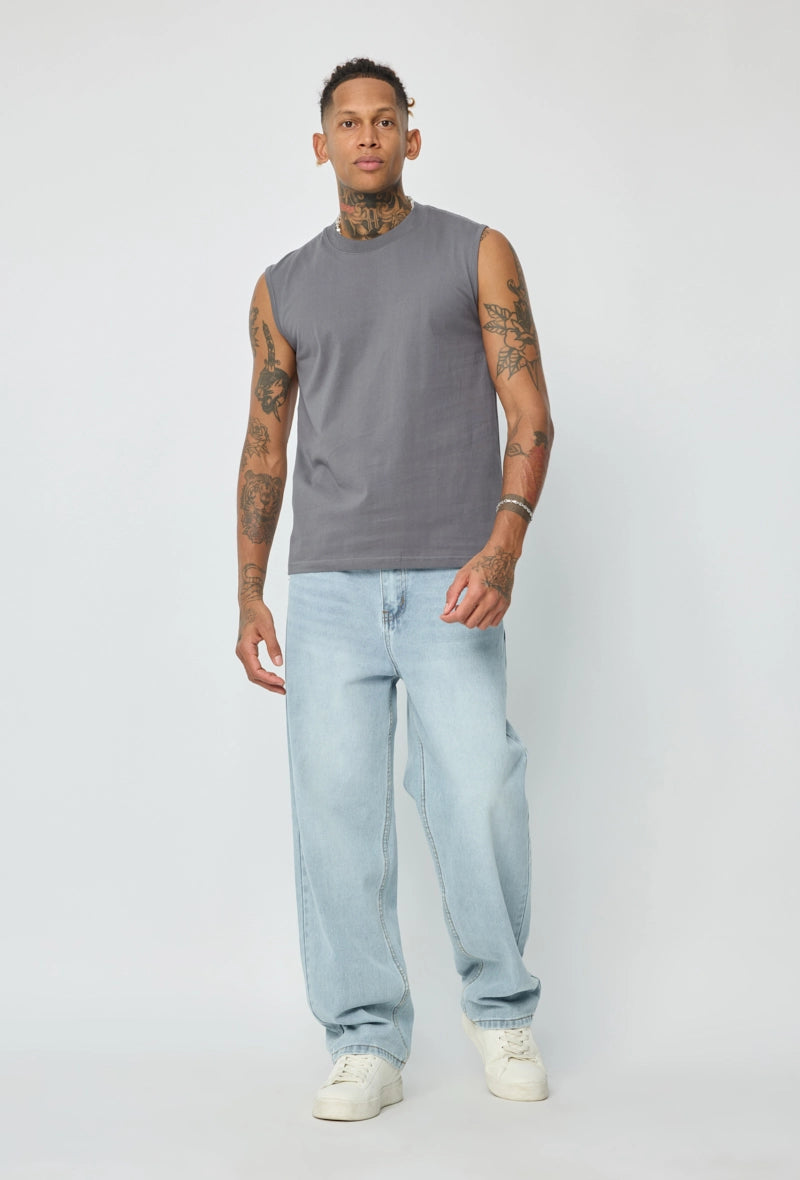 T-shirt débardeur uni pour homme - Afbeelding 14