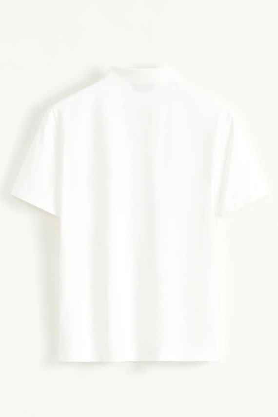 Effen poloshirt met korte mouwen