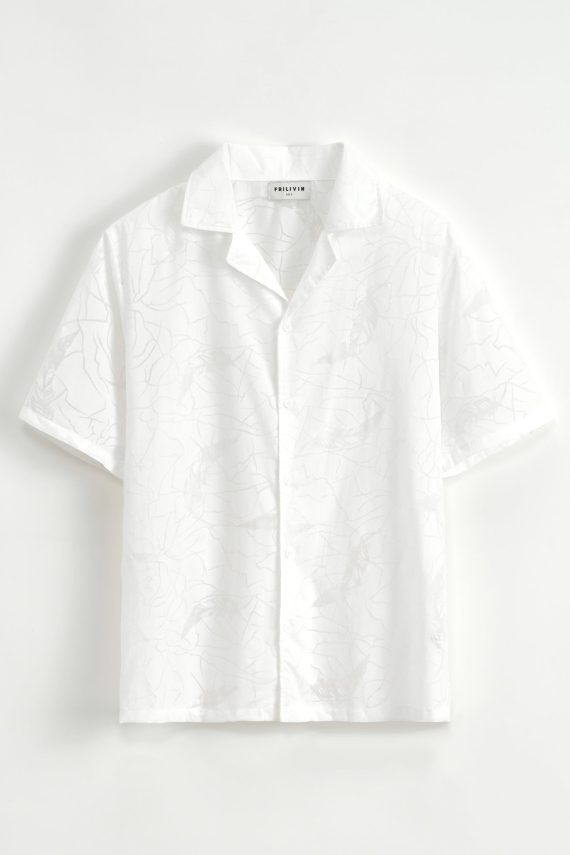 Shirt met korte mouwen en patroon