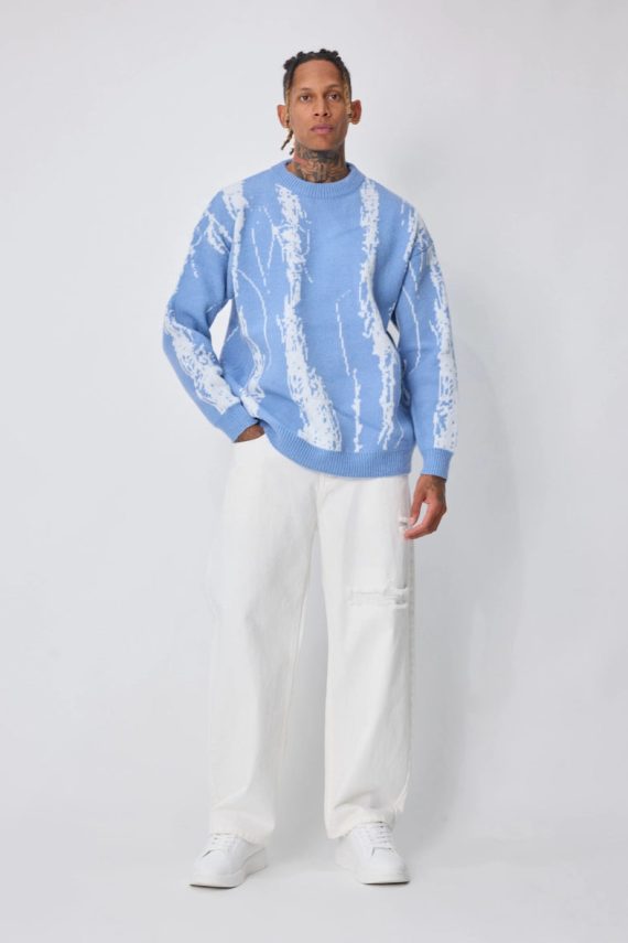 Broek met linneneffect