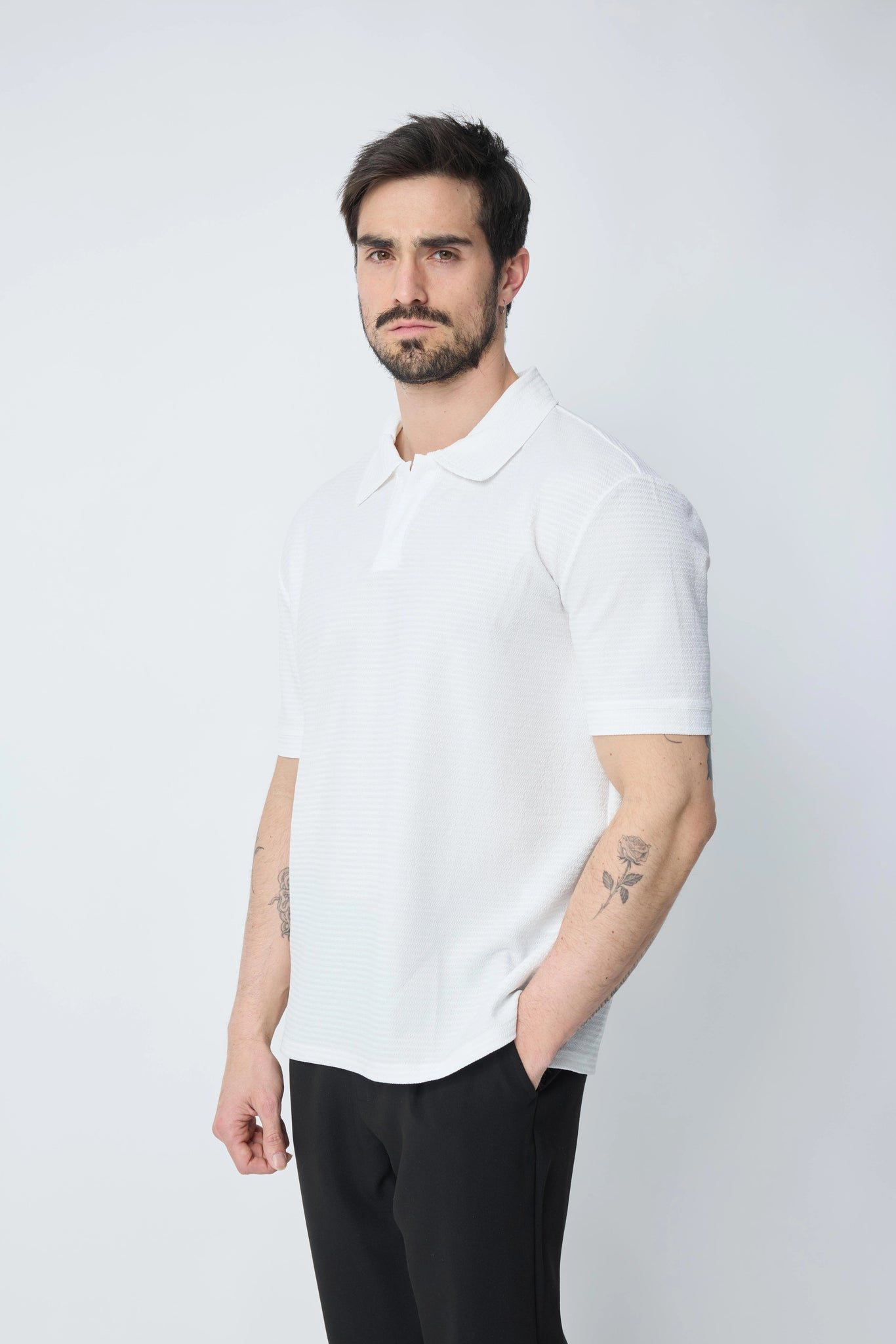 Effen poloshirt met korte mouwen - Afbeelding 5