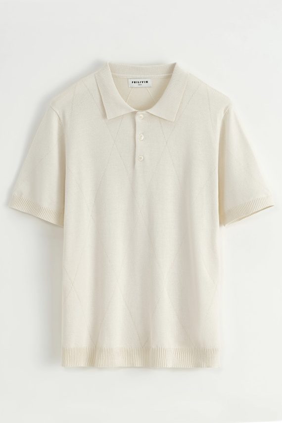 Effen poloshirt met korte mouwen