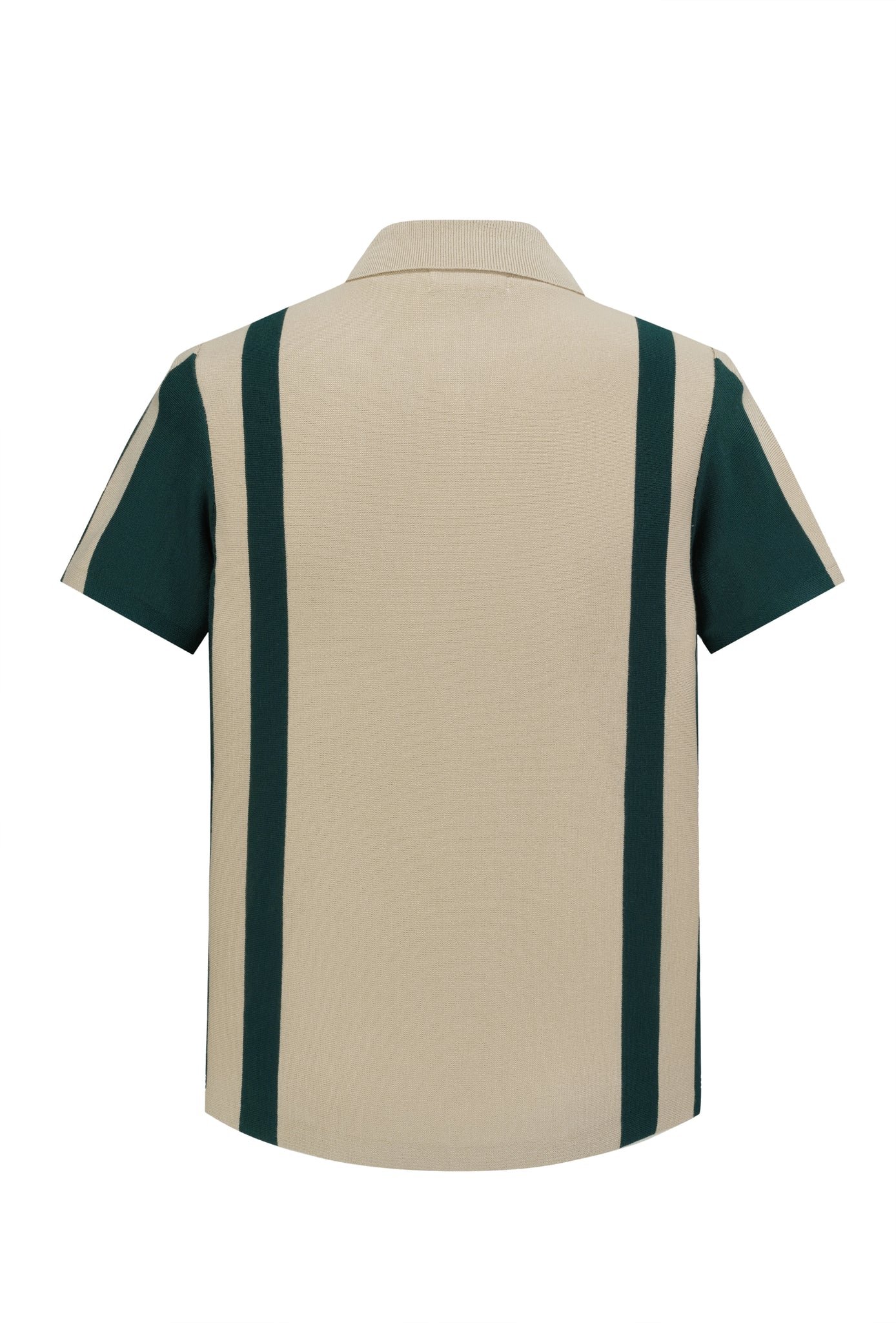 Poloshirt met ritssluiting en contrasterende strepen - Afbeelding 2