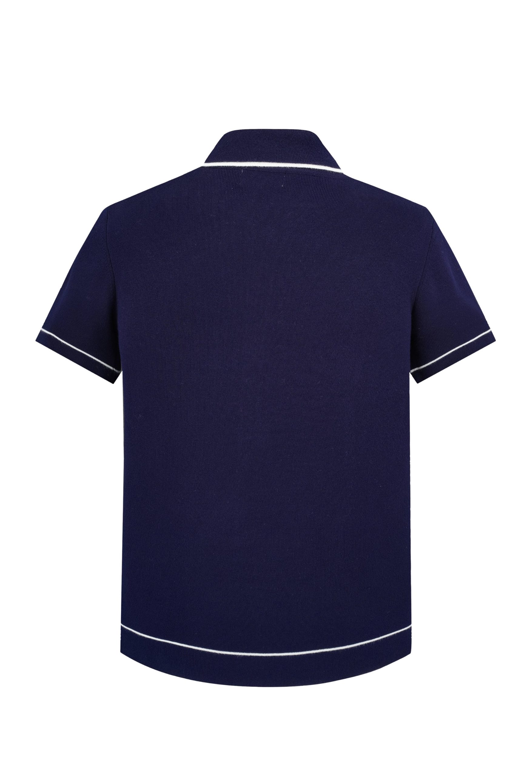 Poloshirt met knopen en contrastkraag
