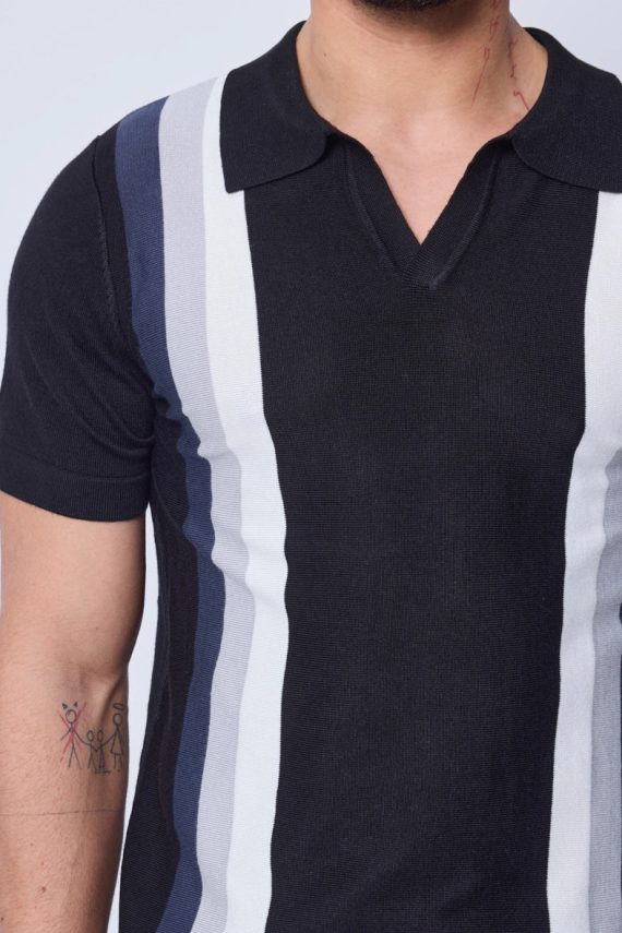 Poloshirt met zijstrepen