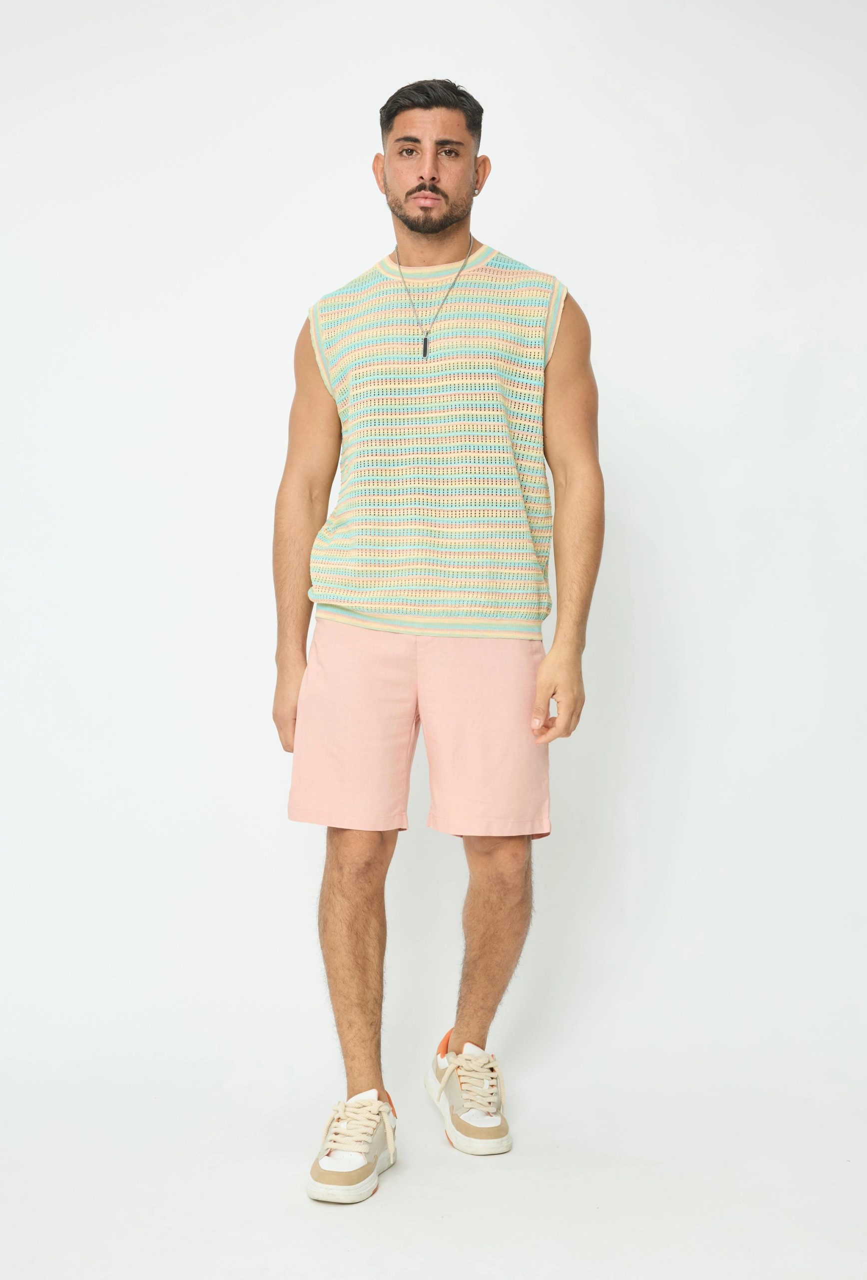 Gestreept tanktop T-shirt - Afbeelding 2