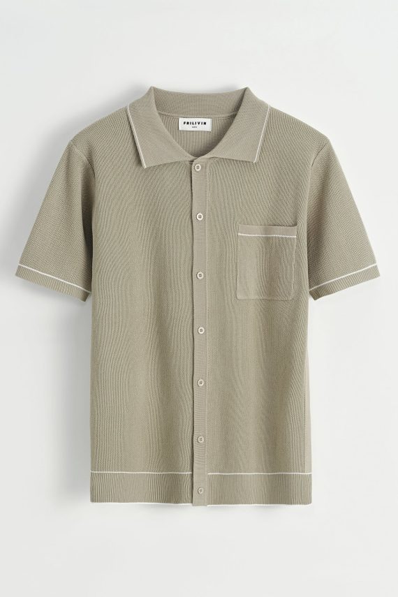 Polo avec détail à rayure