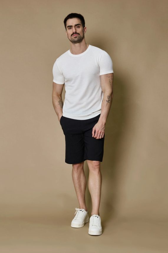 Effen gebreid T-shirt