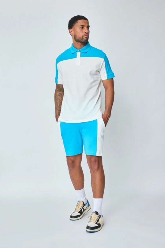 Gestreepte katoenen joggingshort