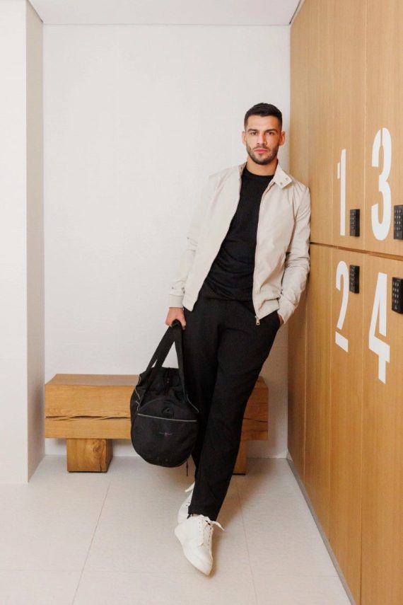 Effen jasje van imitatieleer