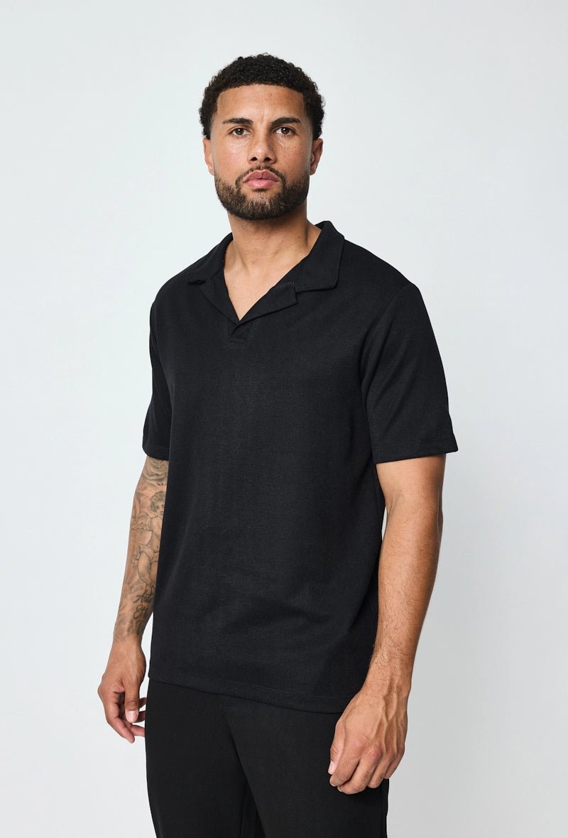 Effen poloshirt met korte mouwen