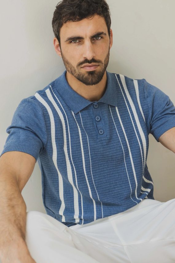 Poloshirt met korte mouwen en knopen