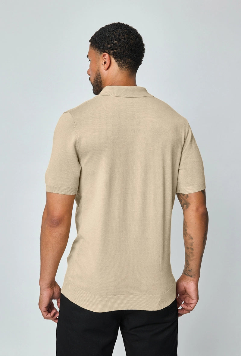 Polo boutonné manches courtes uni en maille - Afbeelding 30