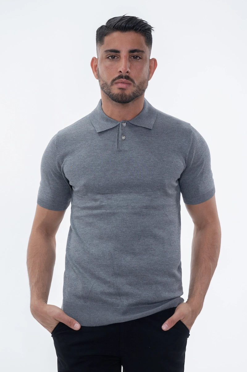 Polo boutonné manches courtes uni en maille - Afbeelding 18