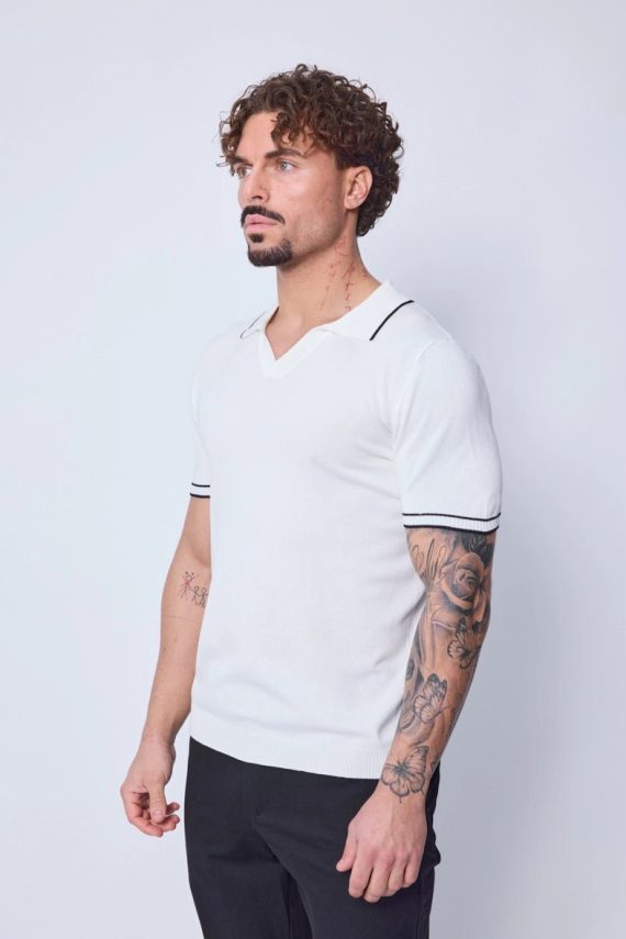 Poloshirt met open kraag