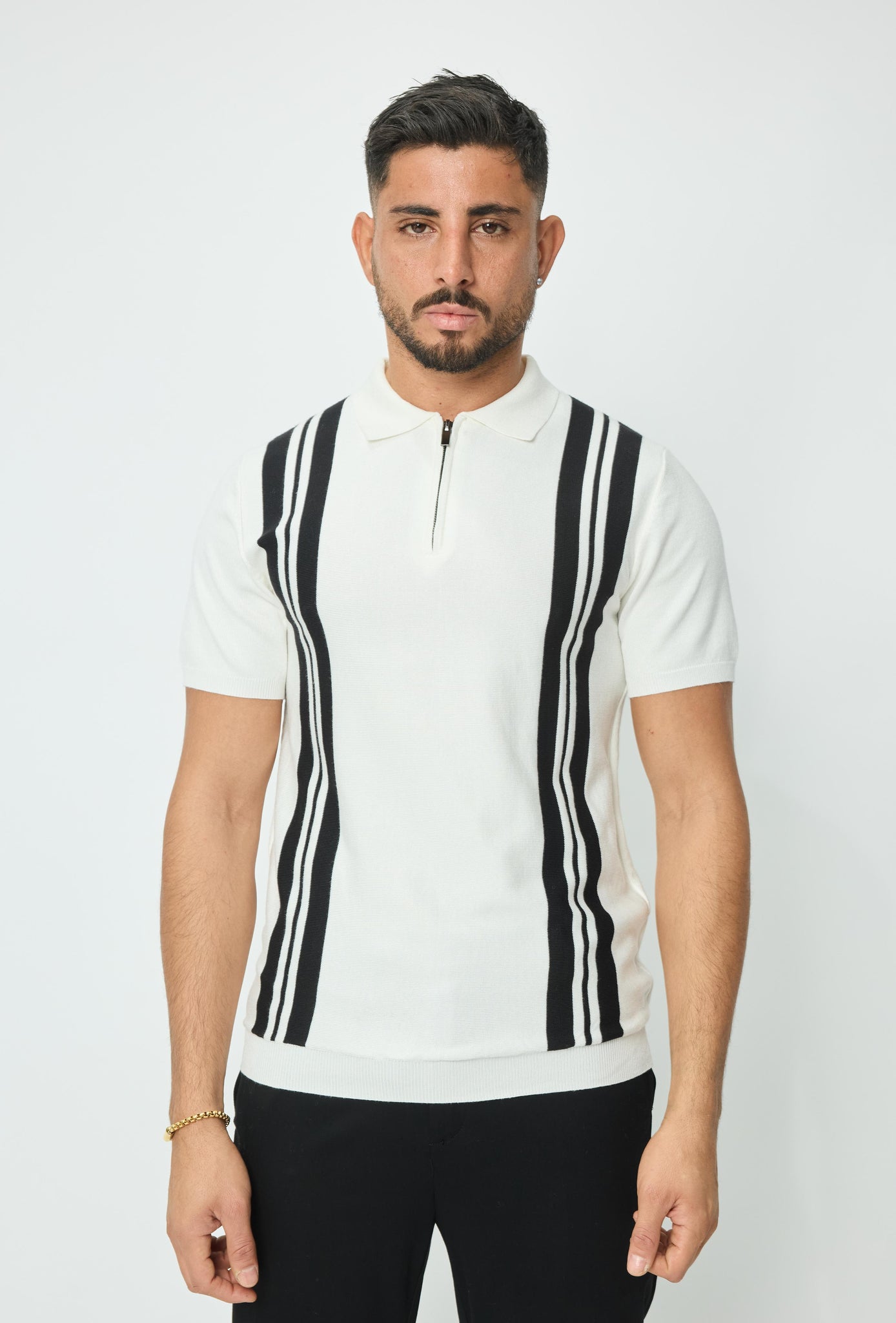 Poloshirt met zijstrepen - Afbeelding 2