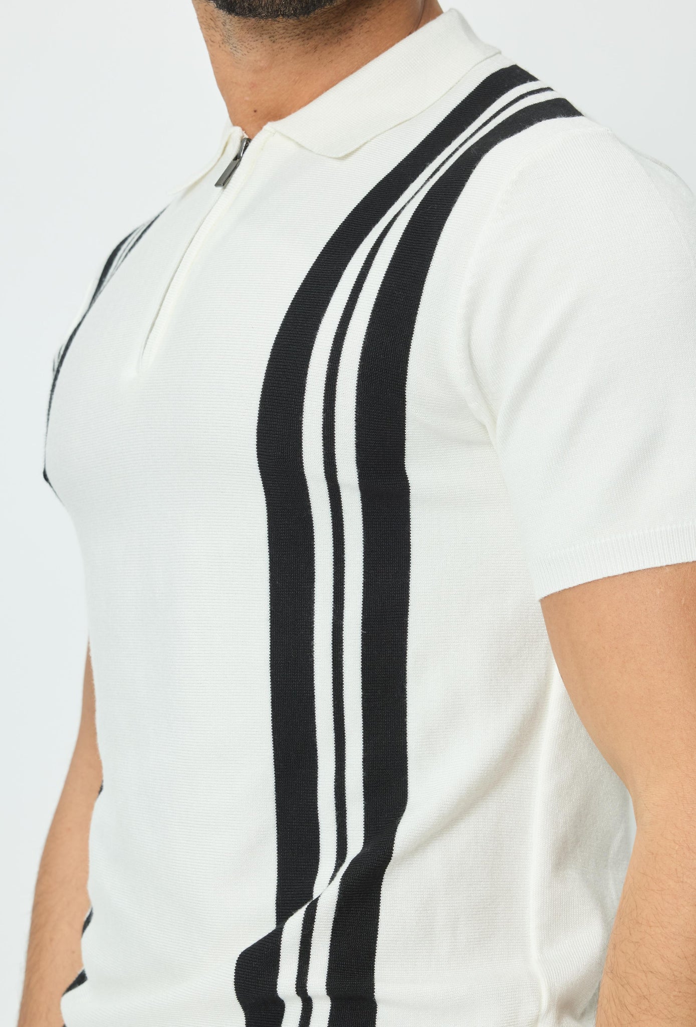 Poloshirt met zijstrepen