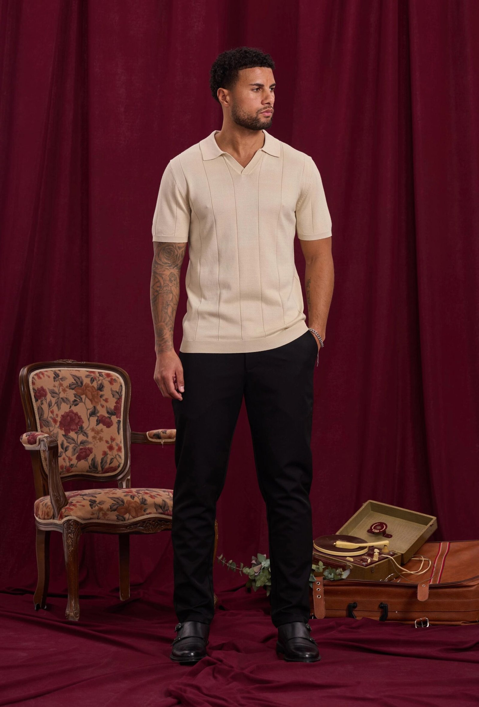 Trui met V-hals - Afbeelding 3