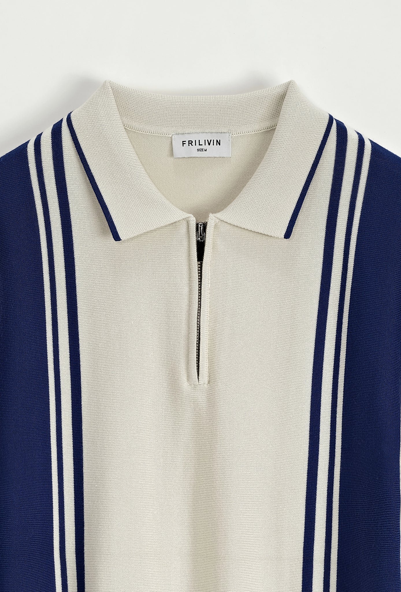 Gestreept poloshirt aan de zijkant - Afbeelding 2