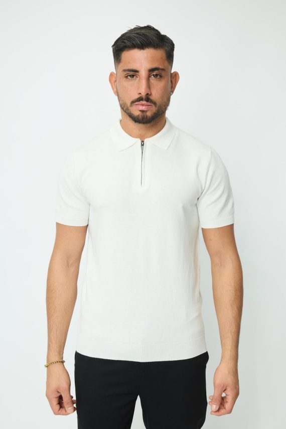 Trui met rits en kraag