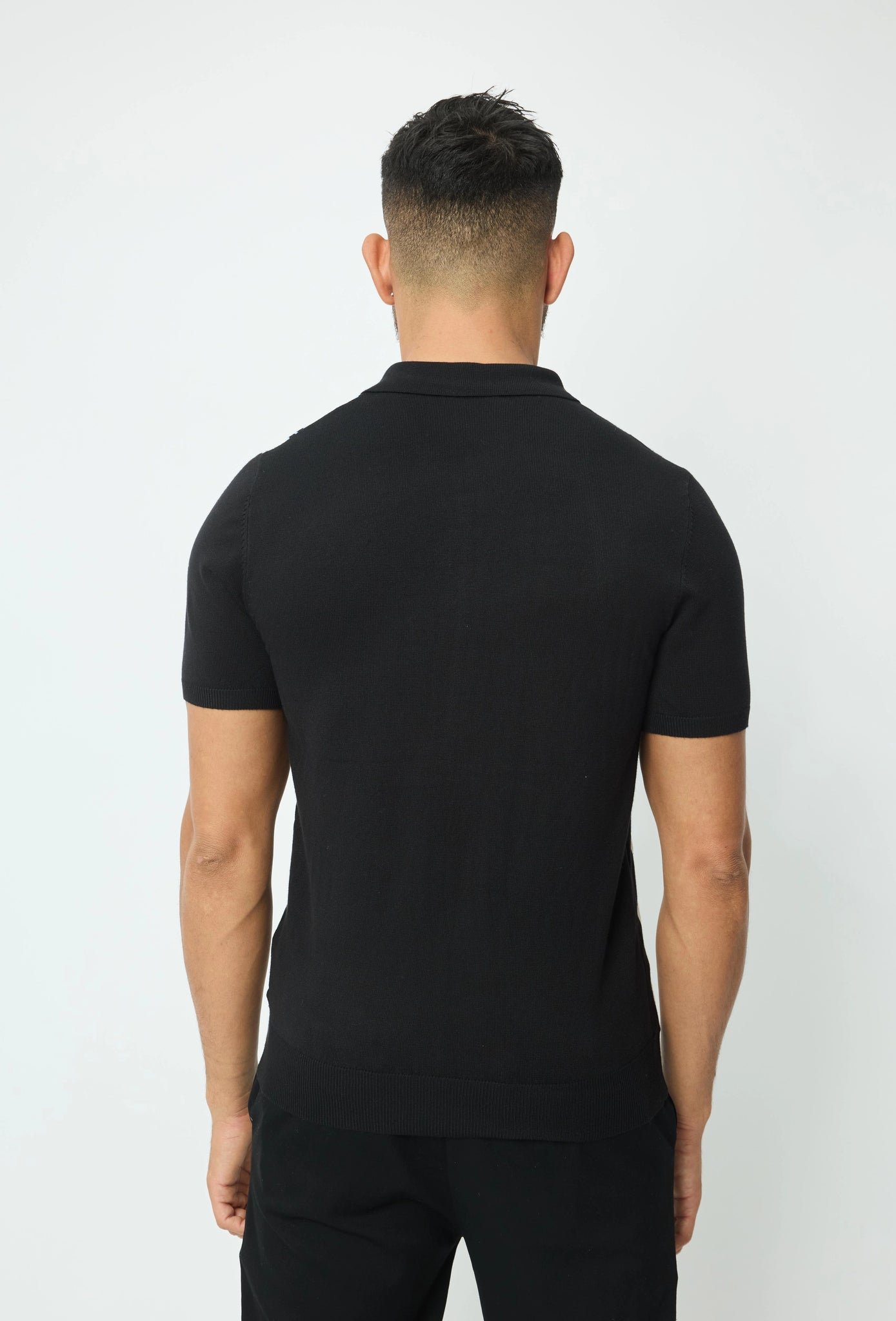 Gestreept poloshirt met korte mouwen en ritssluiting - Afbeelding 2