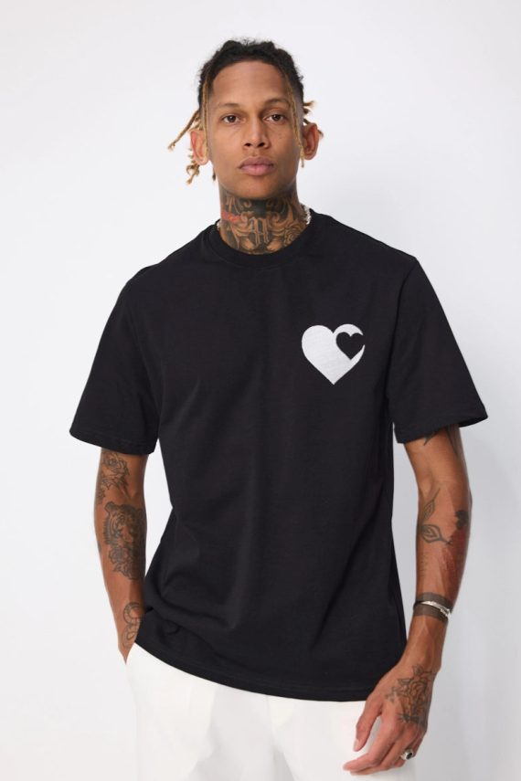 T-shirt met patroon op de voorkant