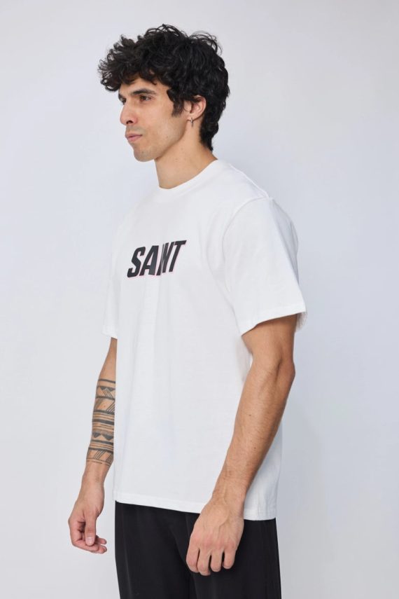 T-shirt met korte mouwen en omkeerbaar patroon