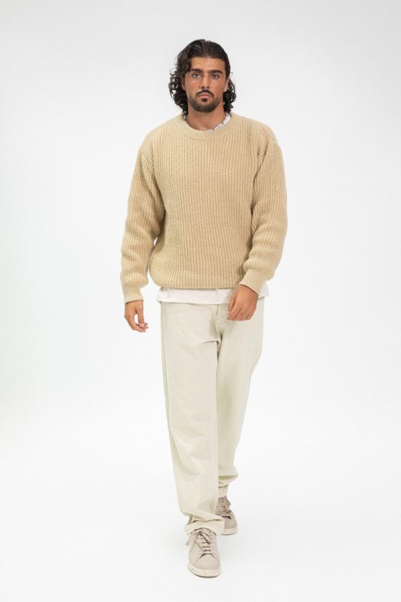 Dikke geribbelde trui