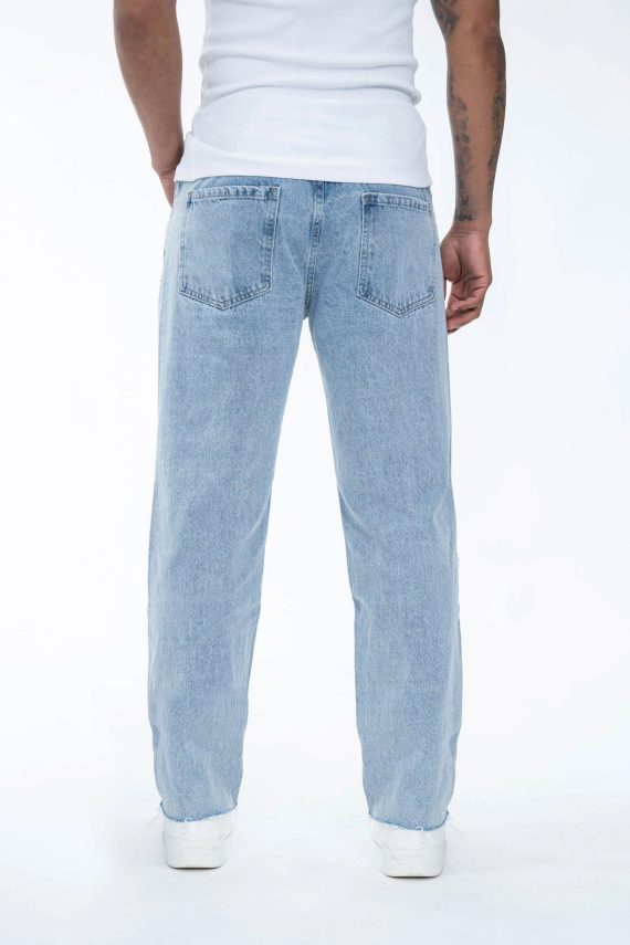 Gescheurde Relaxed Wash Jeans