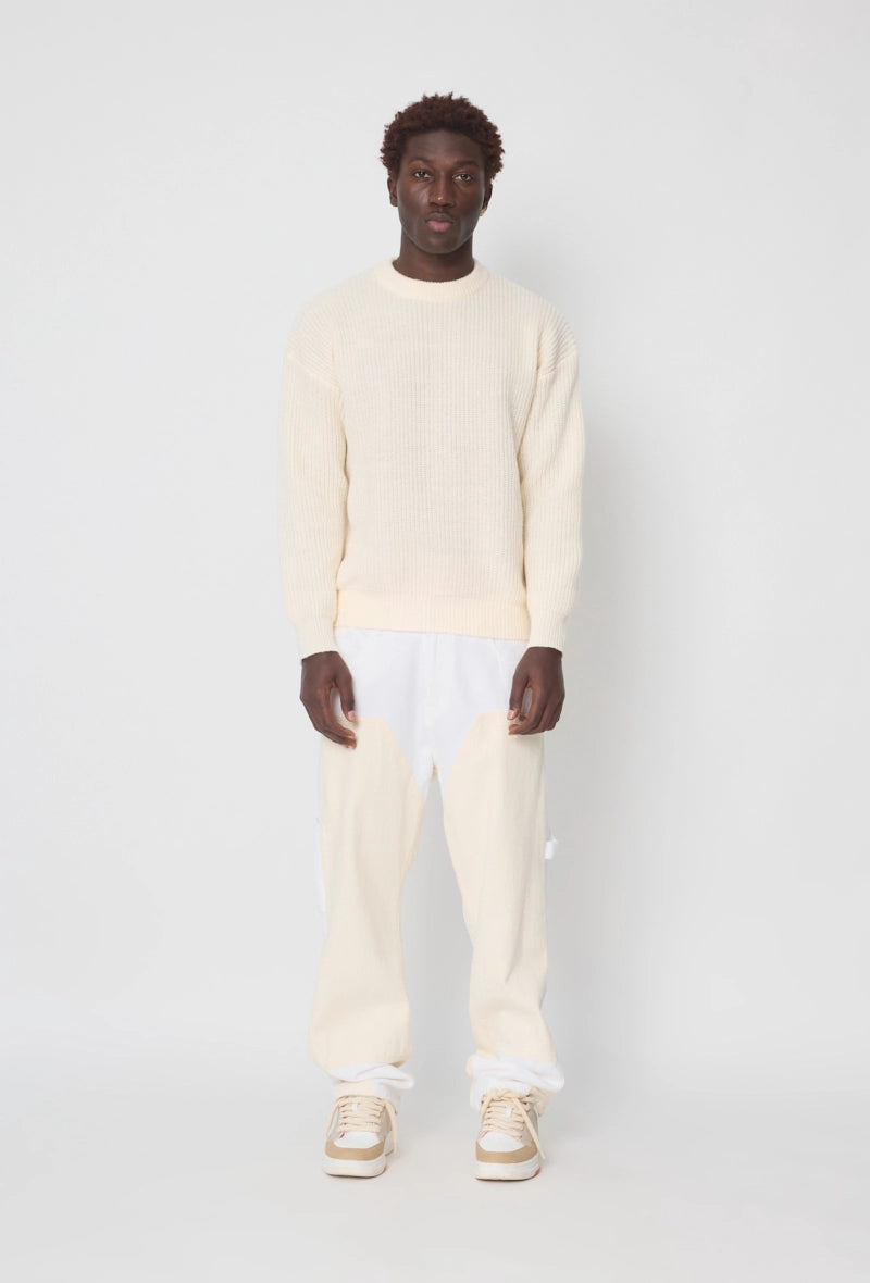 Tweekleurige broek met contrasterende panelen - Afbeelding 2