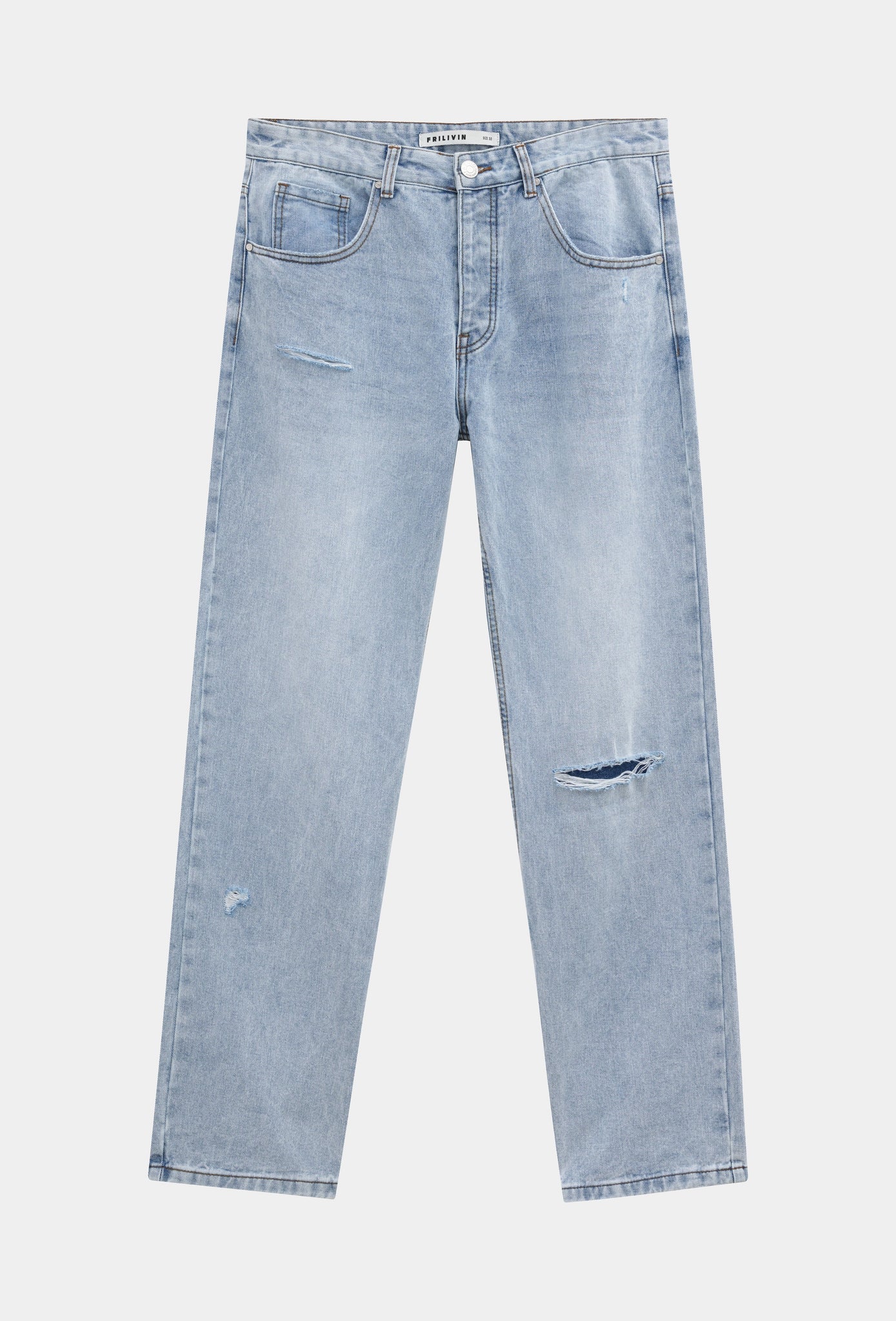 Pantalon en jean coupe droite - Afbeelding 2