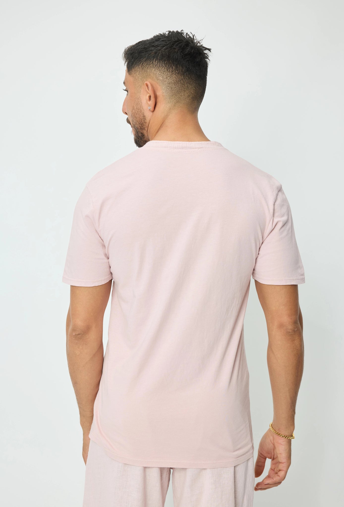 T-shirt met licht linneneffect - Afbeelding 2