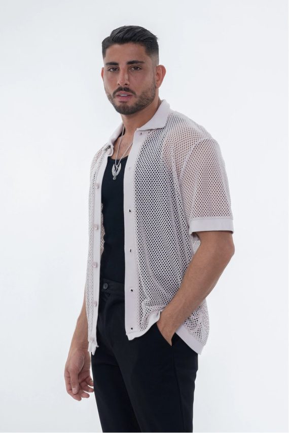 Kort mouwen shirt met gaten