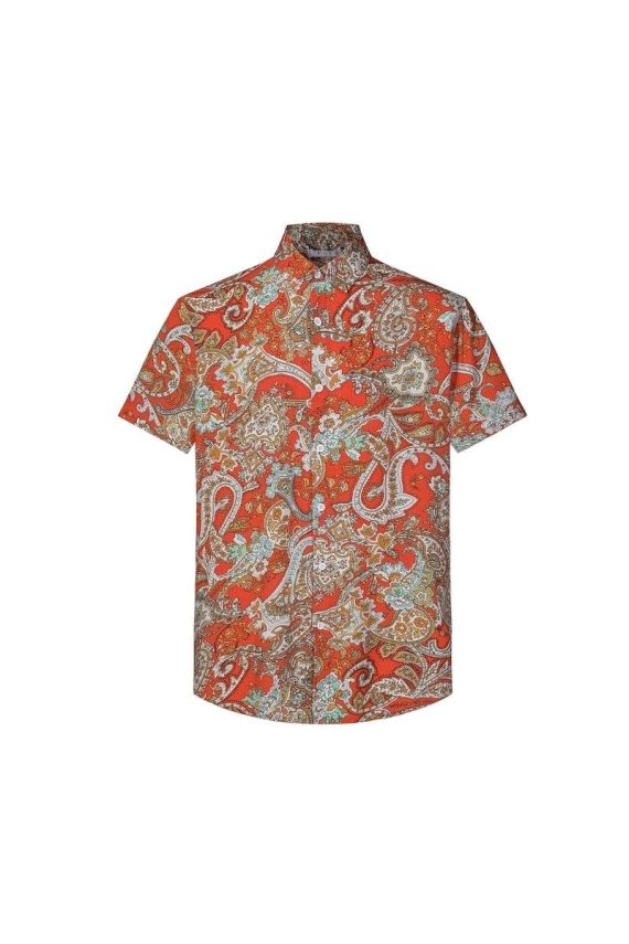 Casual overhemd met bloemenmotief